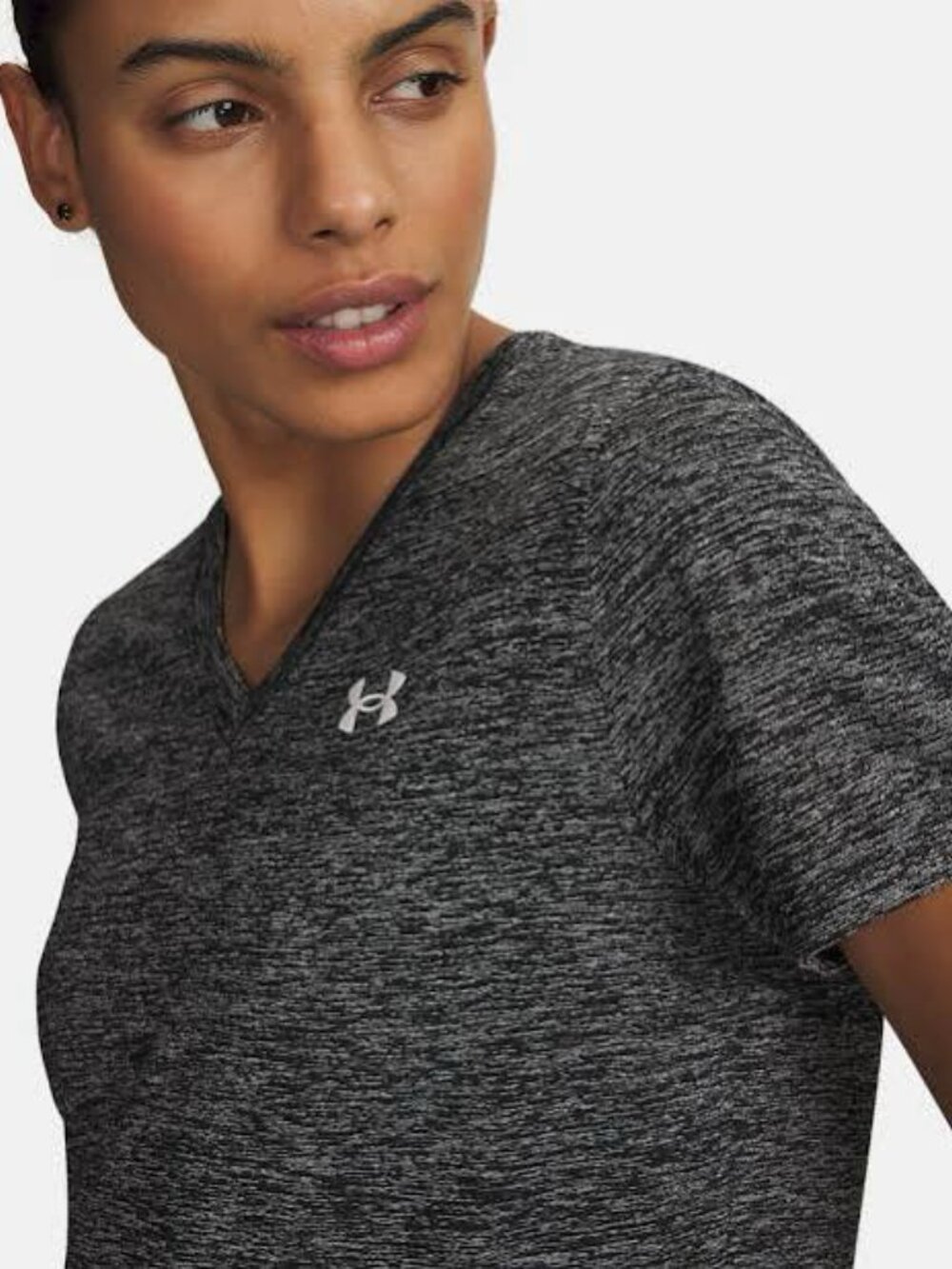 Under Armour Loose HEAT GEAR V-Neck Short Sleeve Purple Jersey Top Women's XL